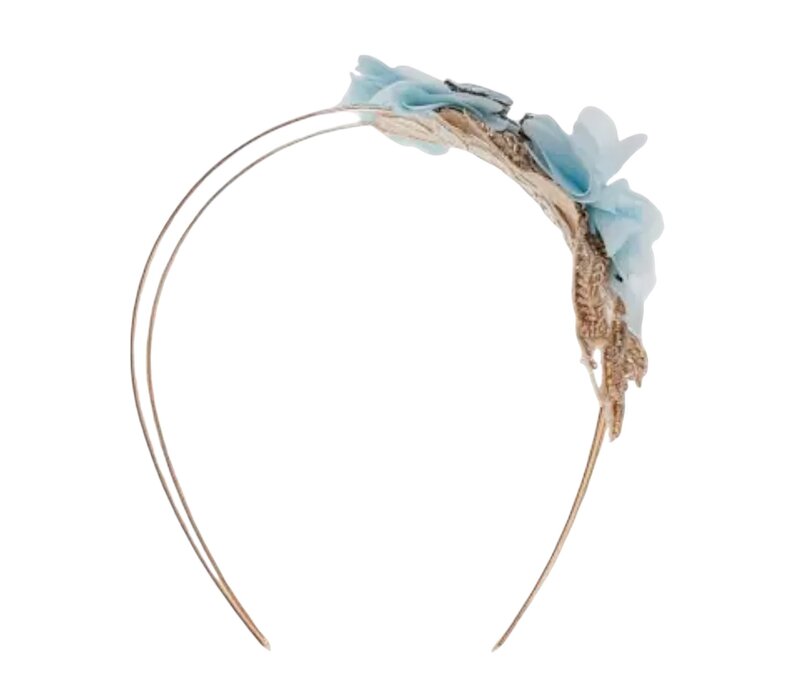 Flormoda CELESTE Blue/Gold Headband