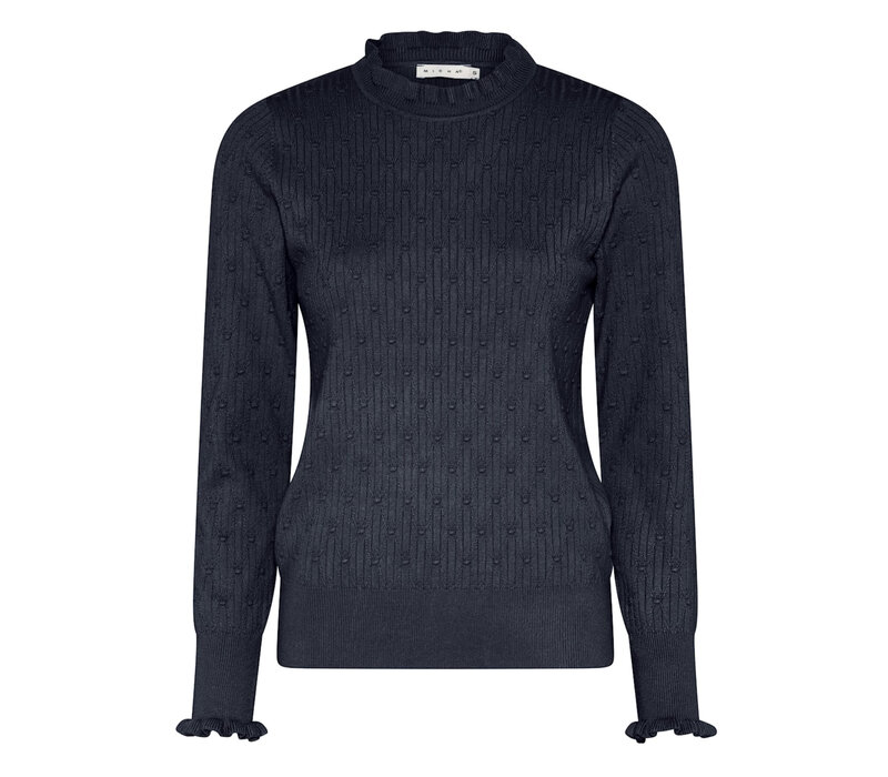 Micha 176 162 Navy Fine Knit Sweater