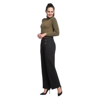 PINNS 610T Wide Leg Pants w/Gold Buttons