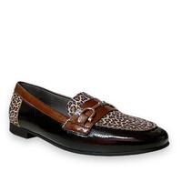 Pitillos 10171 Blk/Leopard Moccasins