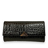 Lodi Lodi L903 Kazan Black Croc Clutch Bag