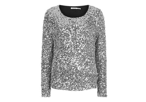 EsQualo A/W EsQualo 08701 Grey Sequinned Top