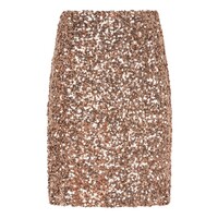 EsQualo 08702 Rose Gold Sequinned Skirt