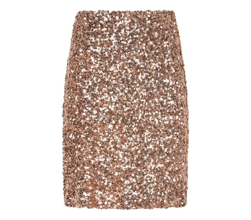 EsQualo 08702 Rose Gold Sequinned Skirt