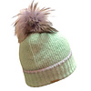 Seeberger Seeberger 019575 Green turn up with Fur Pom Pom Seeberger Seeberger 019575 Green turn up with Fur Pom Pom