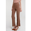 Goa Goa Goa Goa Rust Plaid Wide Leg Pants