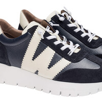Wonders A-2476 Navy/Cream Sneaker