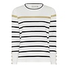 Micha S/S Micha 177 143 Off White stripe Sweater