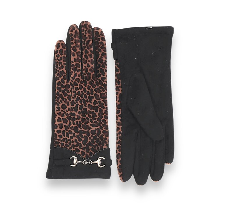 Pia Rossini AURELIA Leopardprint Gloves