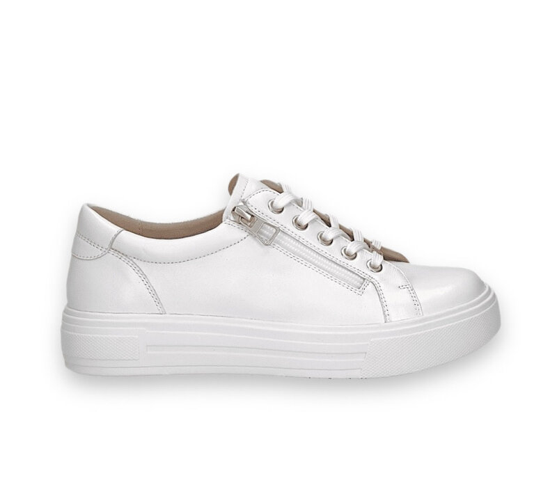 Caprice 23351 White Leather Sneaker