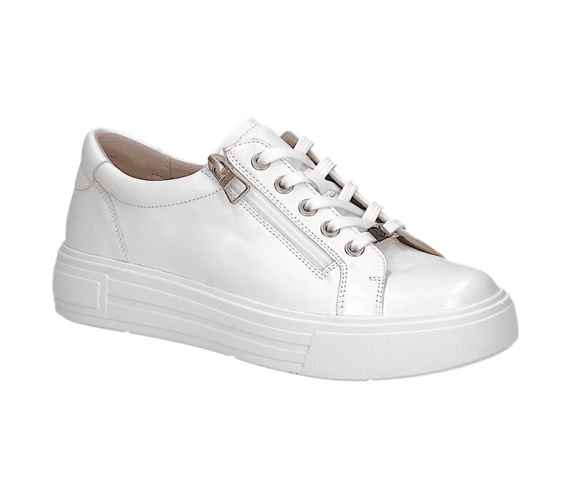 Caprice 23351 White Leather Sneaker