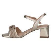 Peter Kaiser 78242 Gold Block Heel Sandal