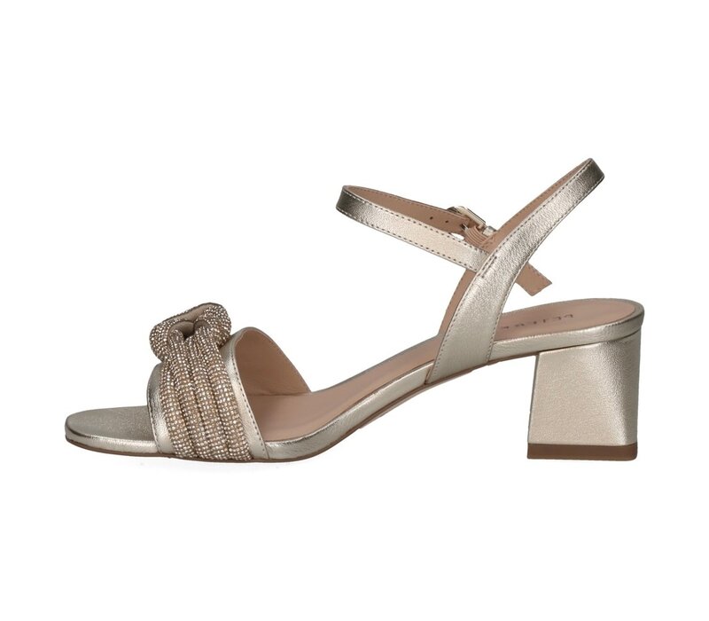 Peter Kaiser 78242 Gold Block Heel Sandal