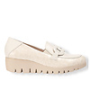 Wonders Wonders C-33330 Cream Wedge Shoes
