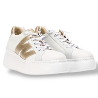 Wonders A-2670 White/Gold Sneakers