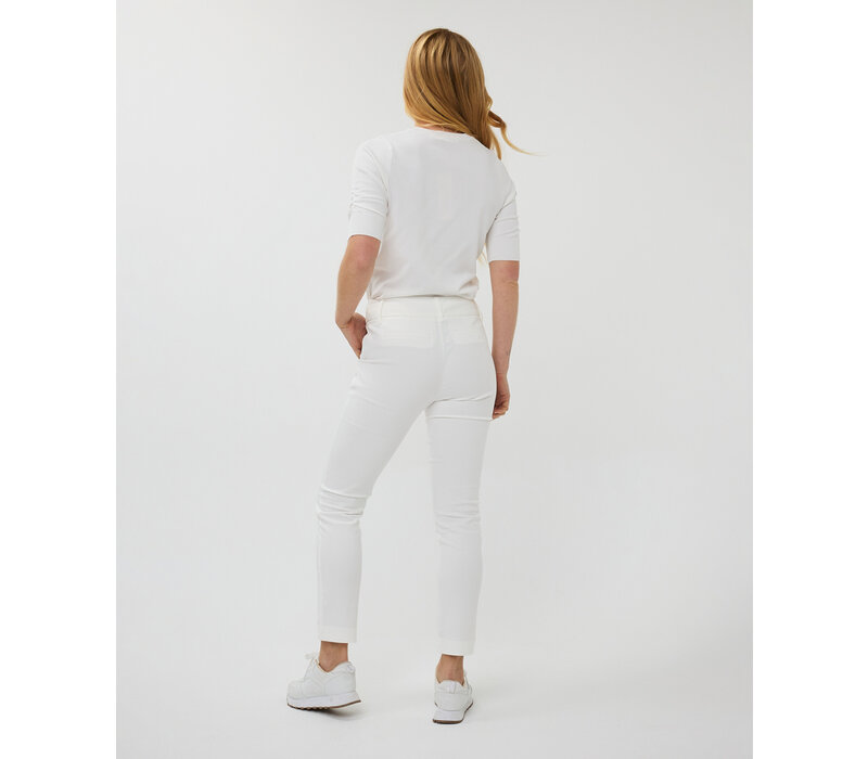 EsQualo 10026 Off-White Stretch Chino’s