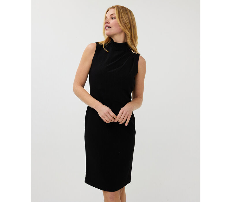 EsQualo 05007 Black Slv/lss Dress