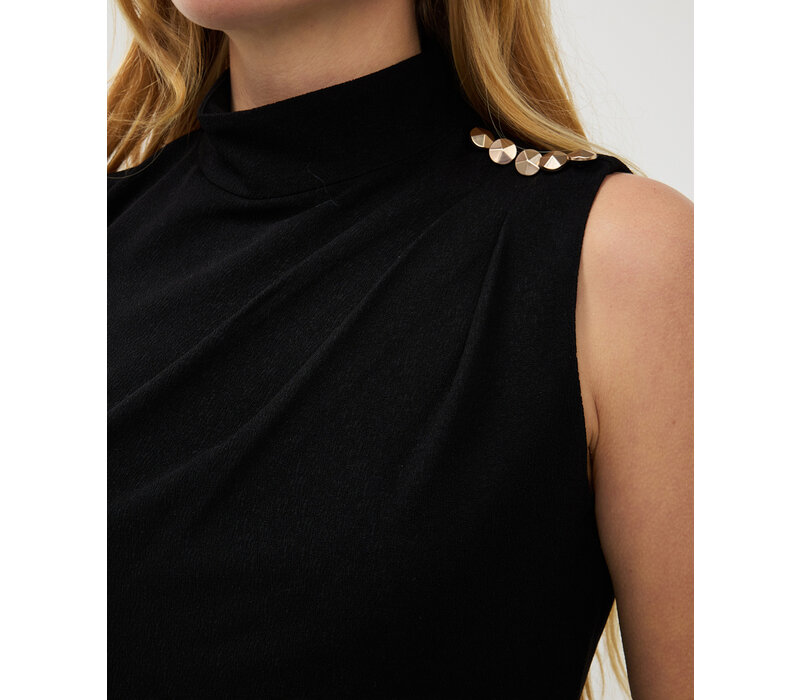 EsQualo 05007 Black Slv/lss Dress
