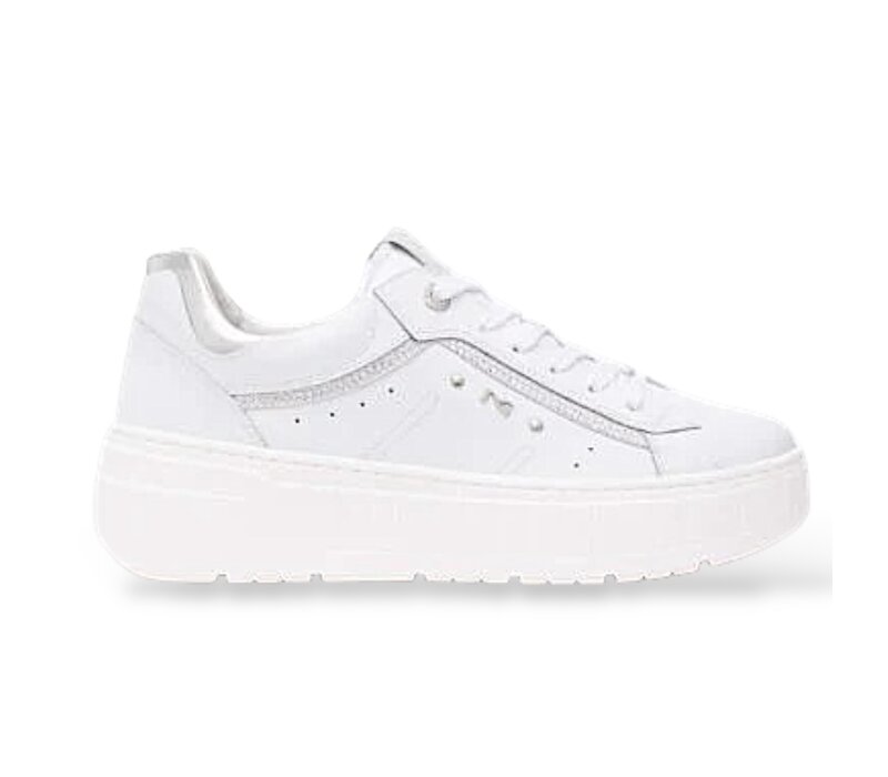 NeroGiardini E513093D Wht/Slvr sneakers