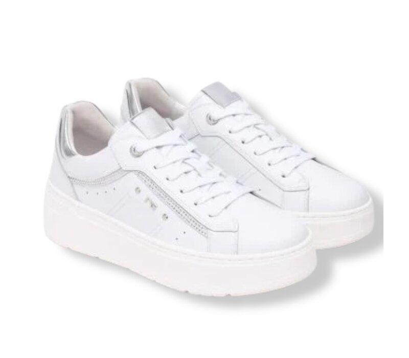 NeroGiardini E513093D Wht/Slvr sneakers