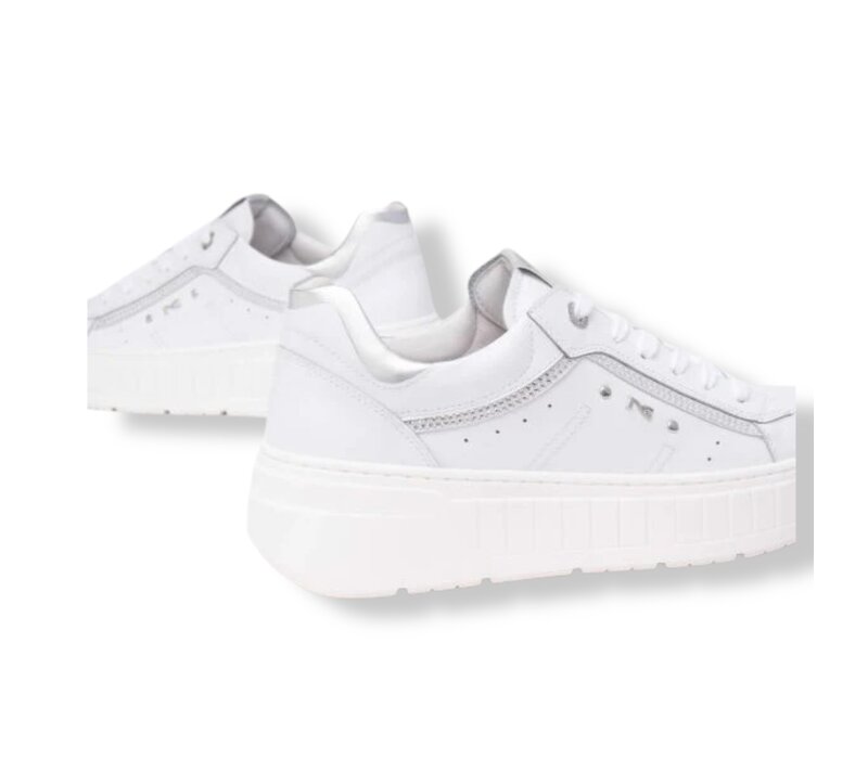 NeroGiardini E513093D Wht/Slvr sneakers