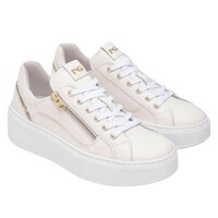 NeroGiardini E513081D Off-Wht Zip Sneakers