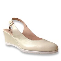 Jose Saenz 5001-L Cream Sling back wedge