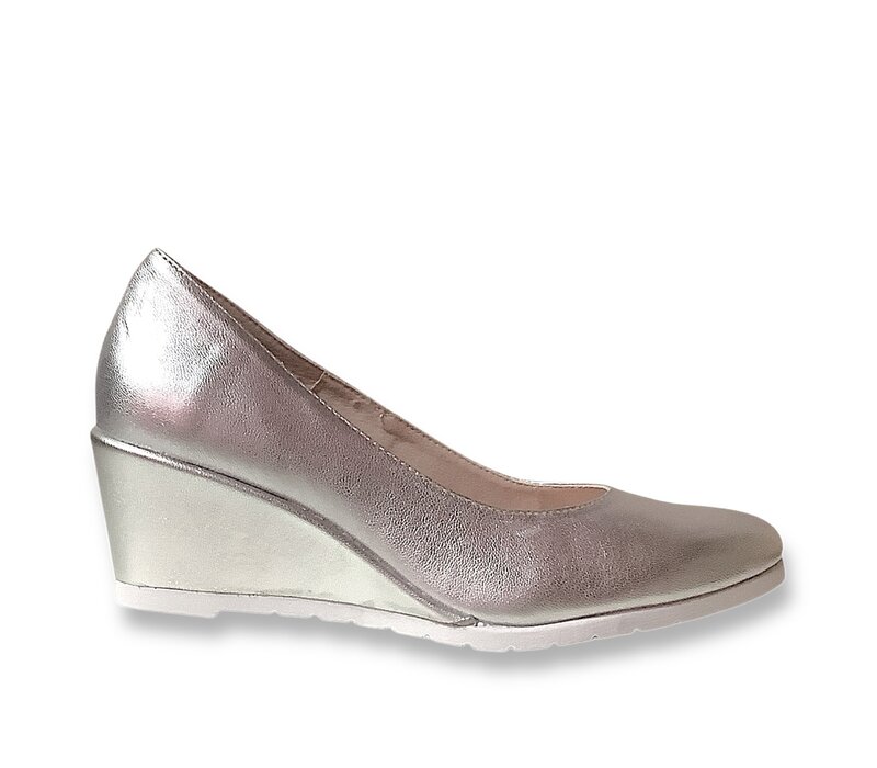 Jose Saenz 5000-NP Silver Leather Wedge