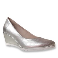 Jose Saenz 5000-NP Silver Leather Wedge