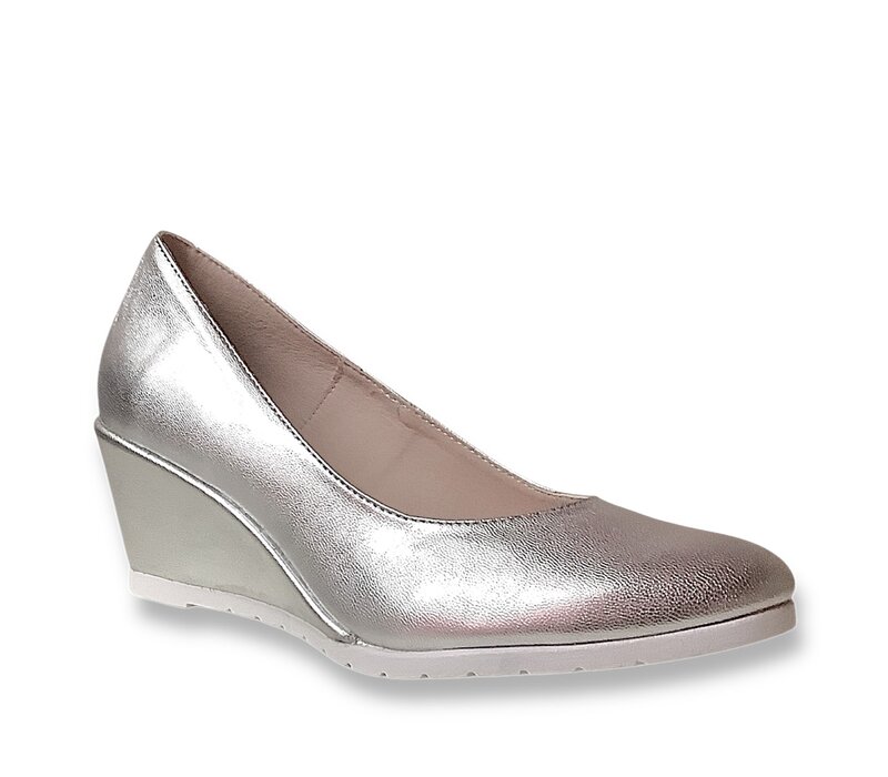 Jose Saenz 5000-NP Silver Leather Wedge
