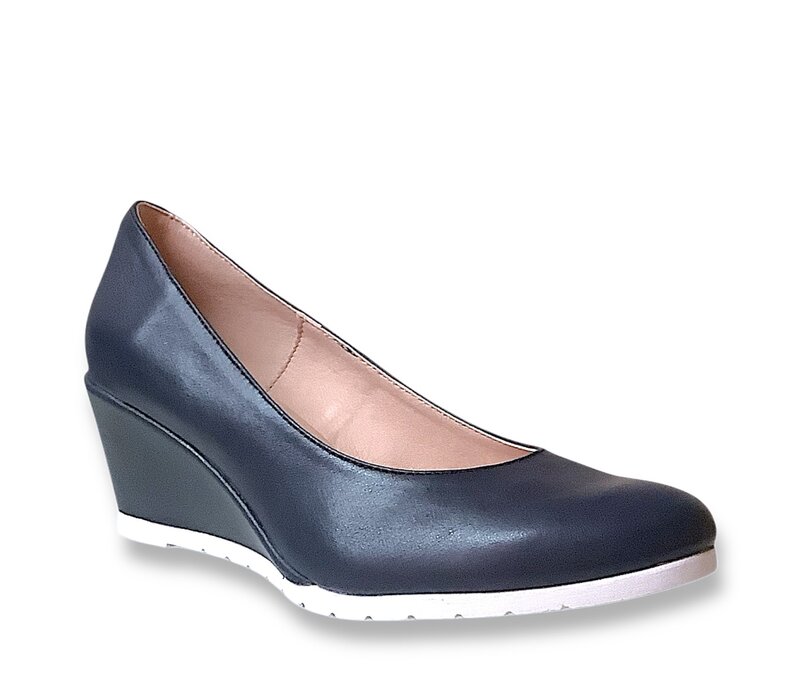 Jose Saenz 5000-L Navy Leather Wedge