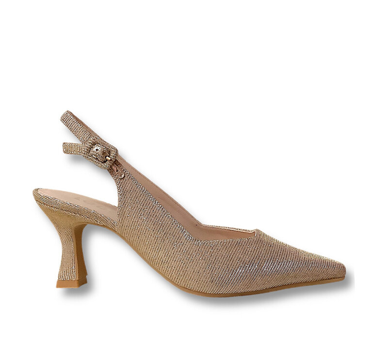 Lodi JUCO-TE Gold Glitter 8cm Sling Backs