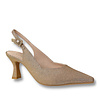 Lodi JUCO-TE Gold Glitter 8cm Sling Backs