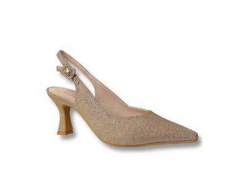 Lodi Lodi JUCO-TE Gold Glitter 8cm Sling Backs