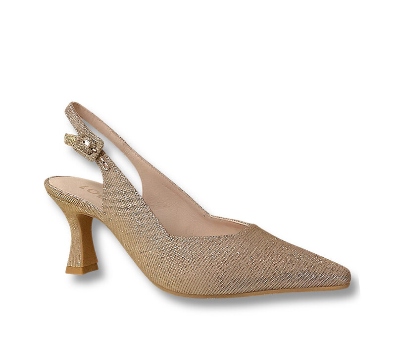 Lodi JUCO-TE Gold Glitter 8cm Sling Backs