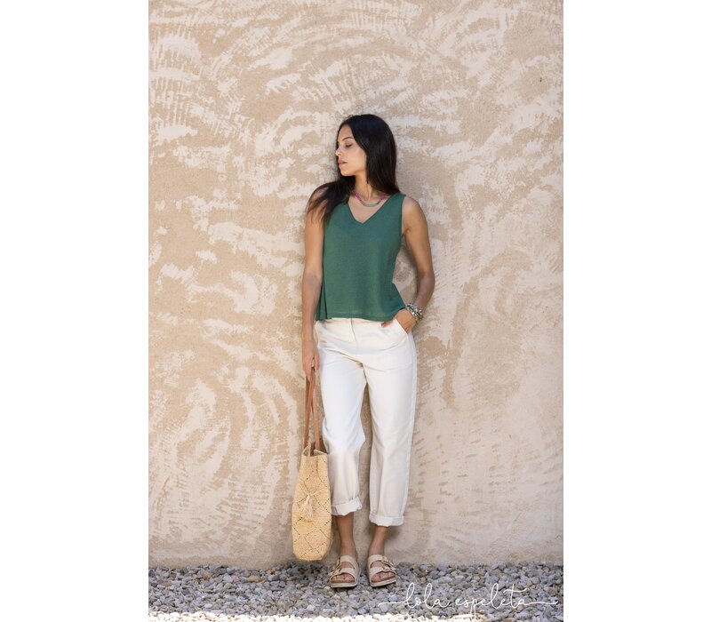 Lola Espeleta TP600 Green Lurex Top