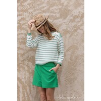 Lola Espeleta PU632 Green Stripe Sweater