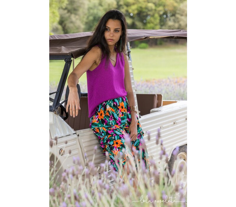 Lola Espeleta TP600 Fuchsia Lurex Top