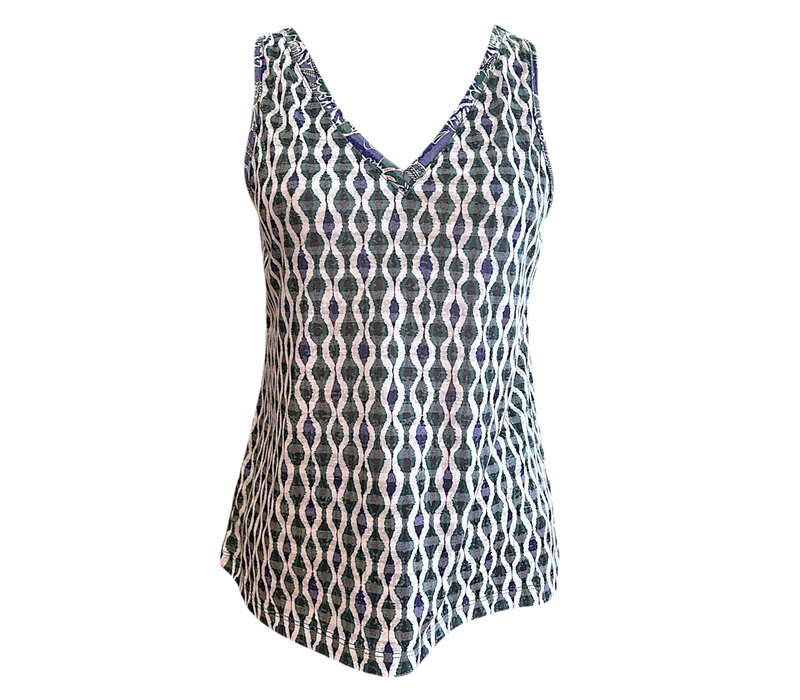 Lola Espeleta DB320 Green multi Tank Top