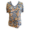 Lola Espeleta Lola Espeleta TS324 Navy multi Tee Shirt