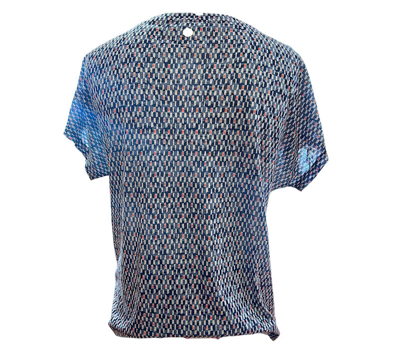 Lola Espeleta TS324 Navy multi Tee Shirt