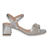 Peter Kaiser 78242 Silver Block Heel Sandal