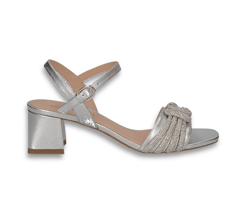 Peter Kaiser 78242 Silver Block Heel Sandal