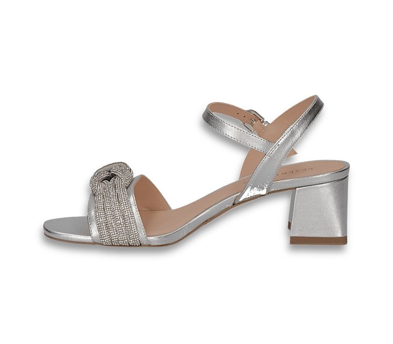 Peter Kaiser 78242 Silver Block Heel Sandal