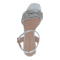 Peter Kaiser 78242 Silver Block Heel Sandal
