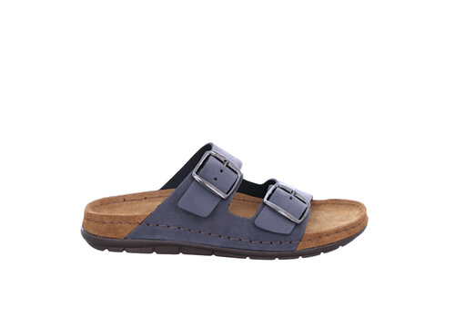 ROHDE ROHDE 5865 Navy Nubuck Buckle Sandals