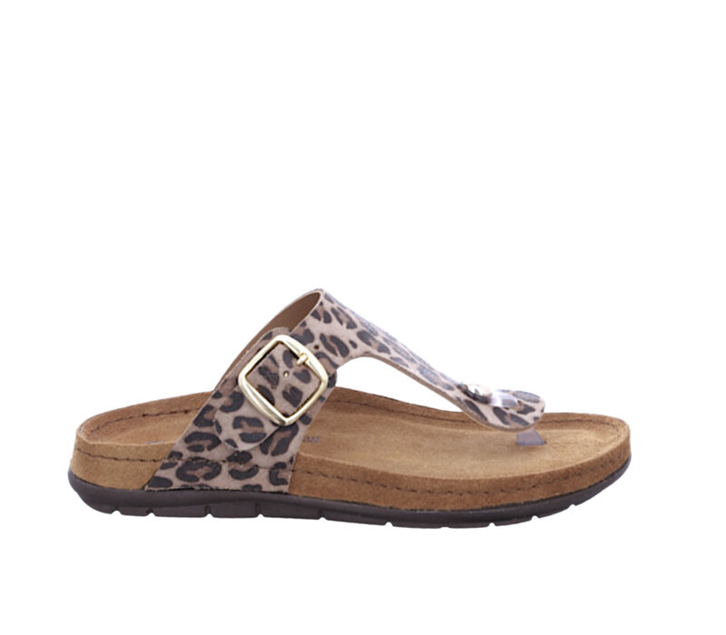 ROHDE 5891 Nubuck Leopardprint Toe-posts