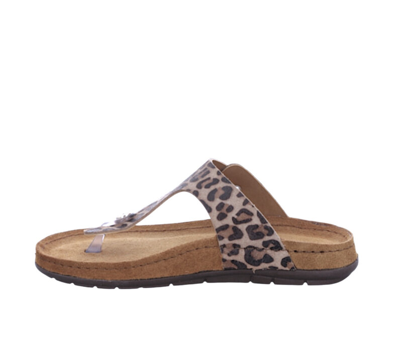 ROHDE 5891 Nubuck Leopardprint Toe-posts