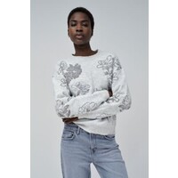 Salsa Grey knitted Jacquard Sweater