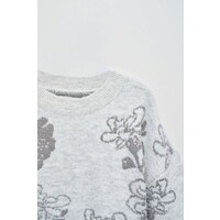 Salsa Grey knitted Jacquard Sweater